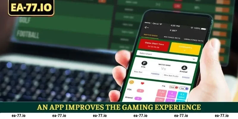 An app improves the gaming experience