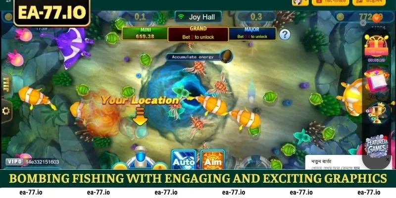 Bombing Fishing with engaging and exciting graphics