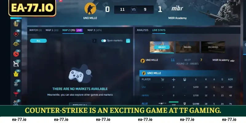 Counter-Strike is an exciting game at TF Gaming