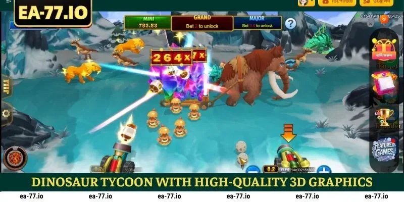 Dinosaur Tycoon with high-quality 3D graphics