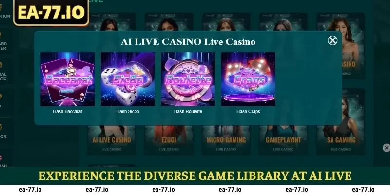 Experience the diverse game library at AI Live