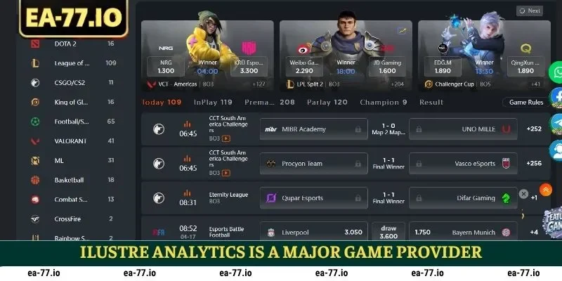 Ilustre Analytics is a major game provider