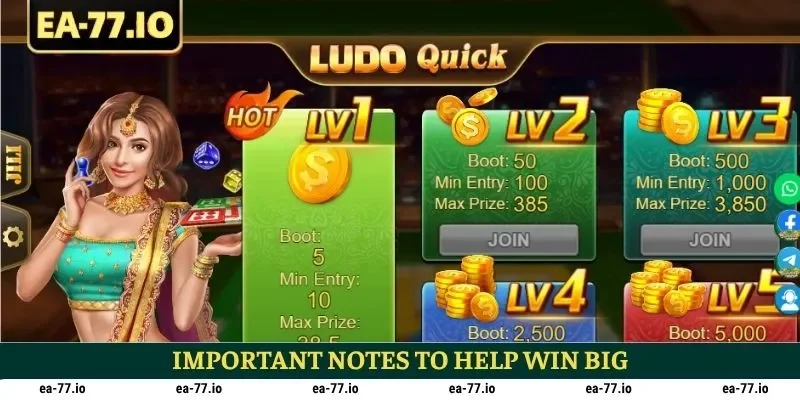 Important notes to help win big