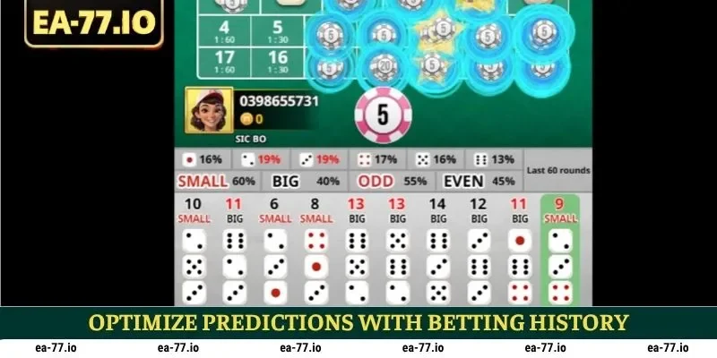 Optimize predictions with betting history