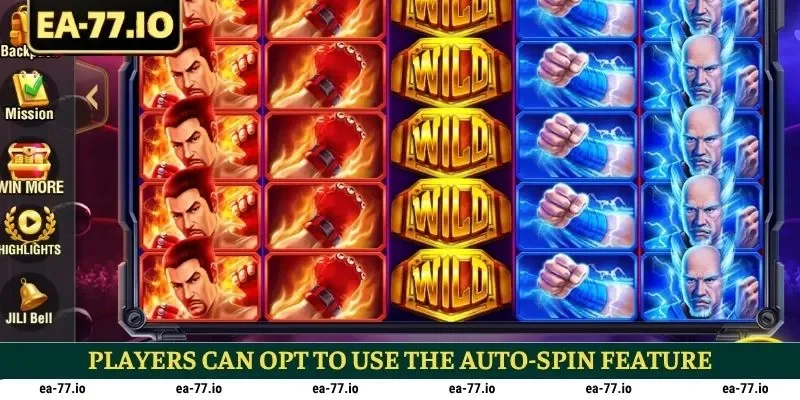 Players can opt to use the auto-spin feature