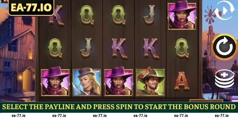 Select the payline and press spin to start the bonus round