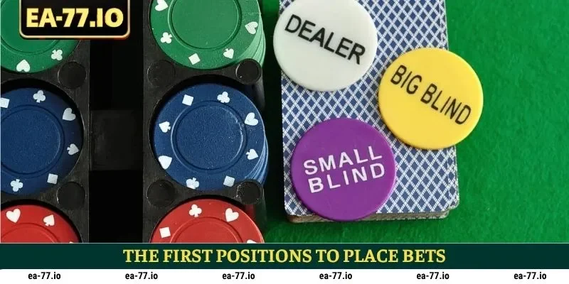 The first positions to place bets