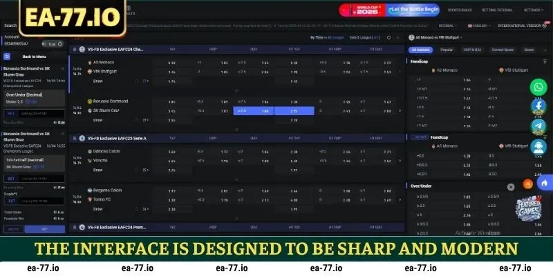 The Interface Is Designed to Be Sharp and Modern