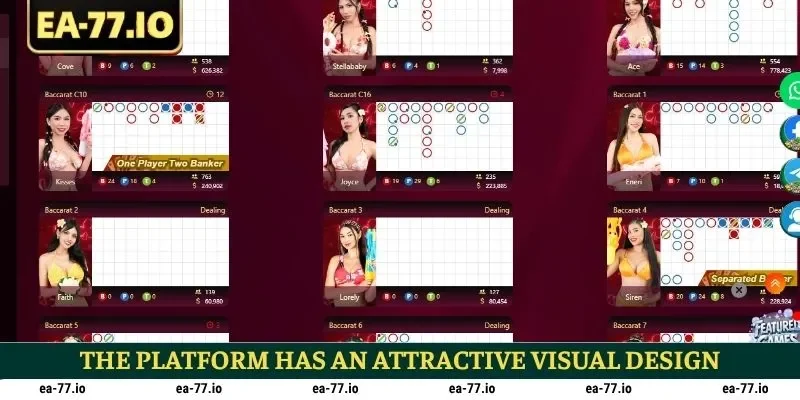 The platform has an attractive visual design