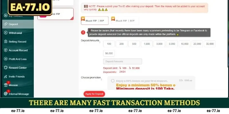 There are many fast transaction methods