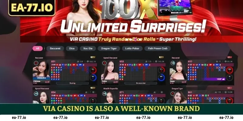 ViA Casino is also a well-known brand